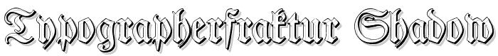 TypographerFraktur Shadow font